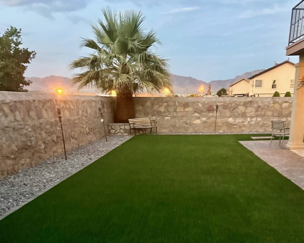 Rock wall fence installation in El Paso, TX